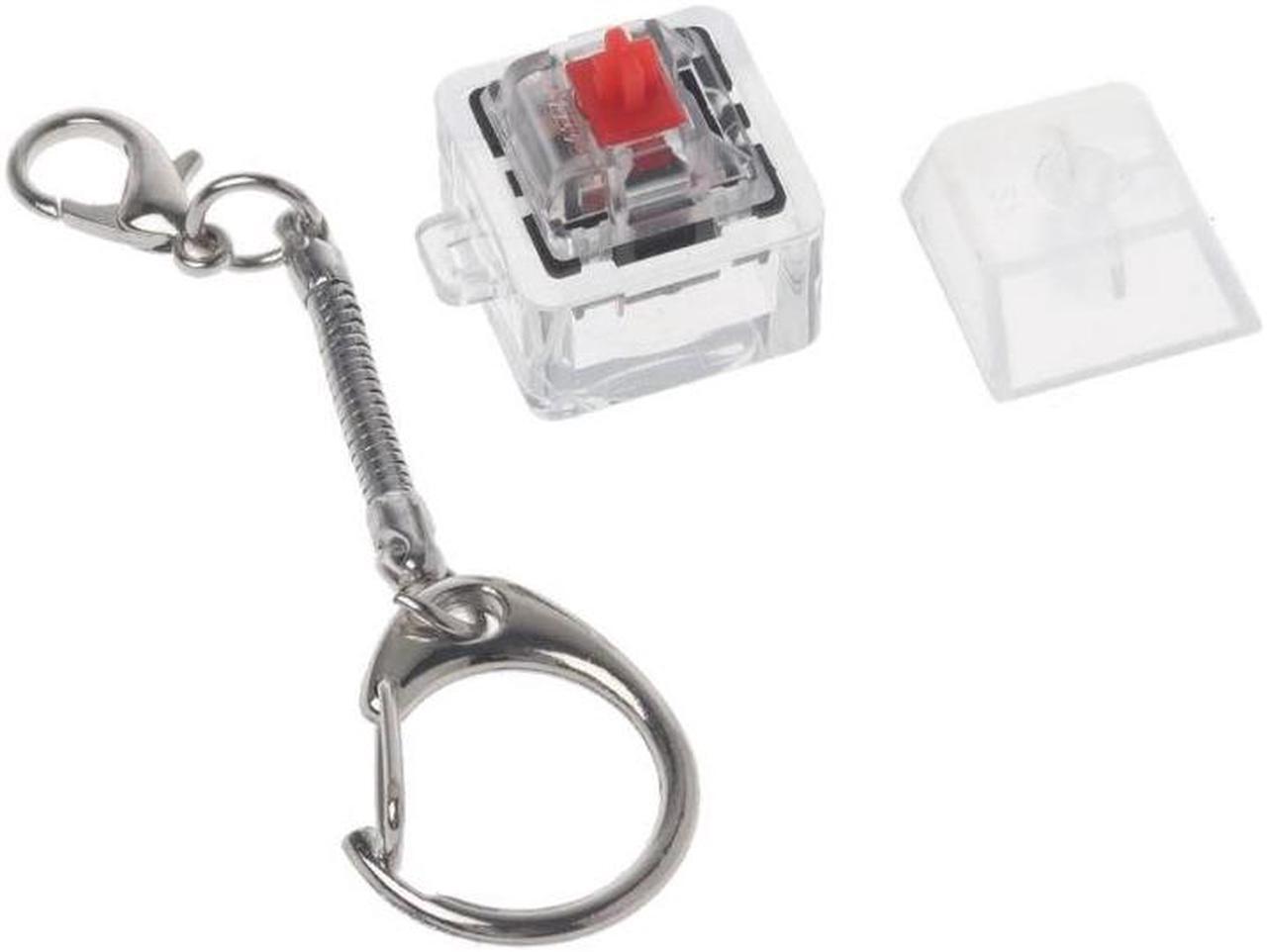 Alt view image 6 of 6 - MX Switch Tester Switch Sampler Mechanical Keyboards 1-Key Switch Testing Tool Translucent Switch Keychain(Red)