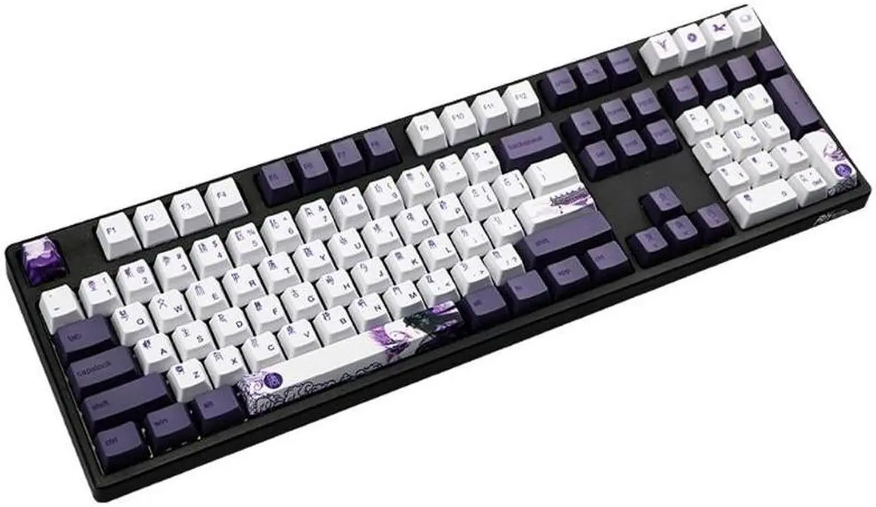 Alt view image 3 of 6 - 113 Keys Purple Datang Keycap PBT Sublimation Keyboard Keyca113 Keys Purple Datang Keycap PBT Sublimation Keyps OEM Profile GK61
