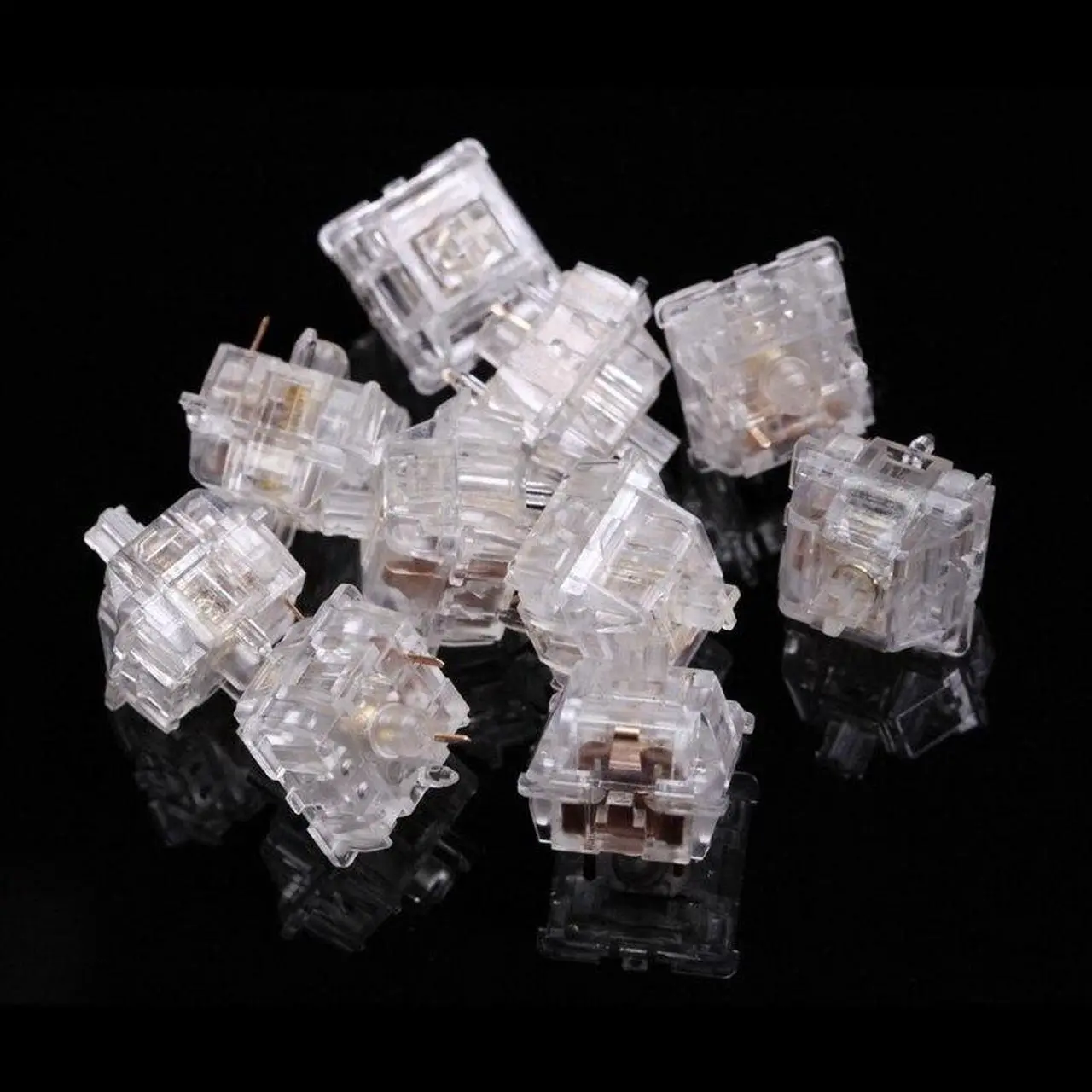 Everglide Aqua King V3 Switch 5pin Transparent Switch 55g Linear Switch - Thumbnail 3