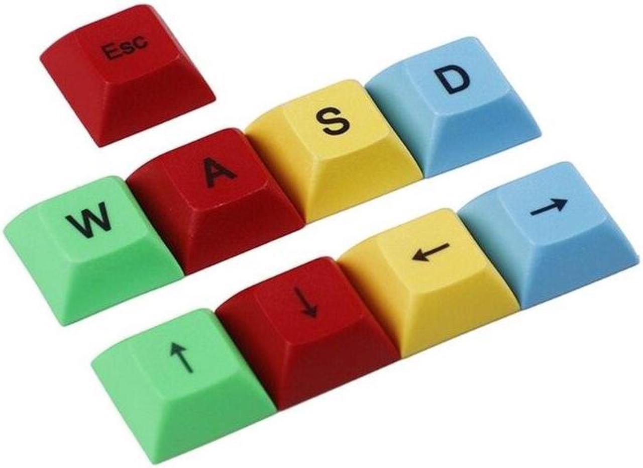 Alt view image 2 of 6 - Custom Keycap Set for Gaming Mechanical Keyboards Keycaps PBTSublimation Keycap(WASD)