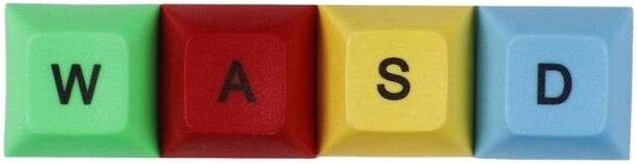 Alt view image 5 of 6 - Custom Keycap Set for Gaming Mechanical Keyboards Keycaps PBTSublimation Keycap(WASD)
