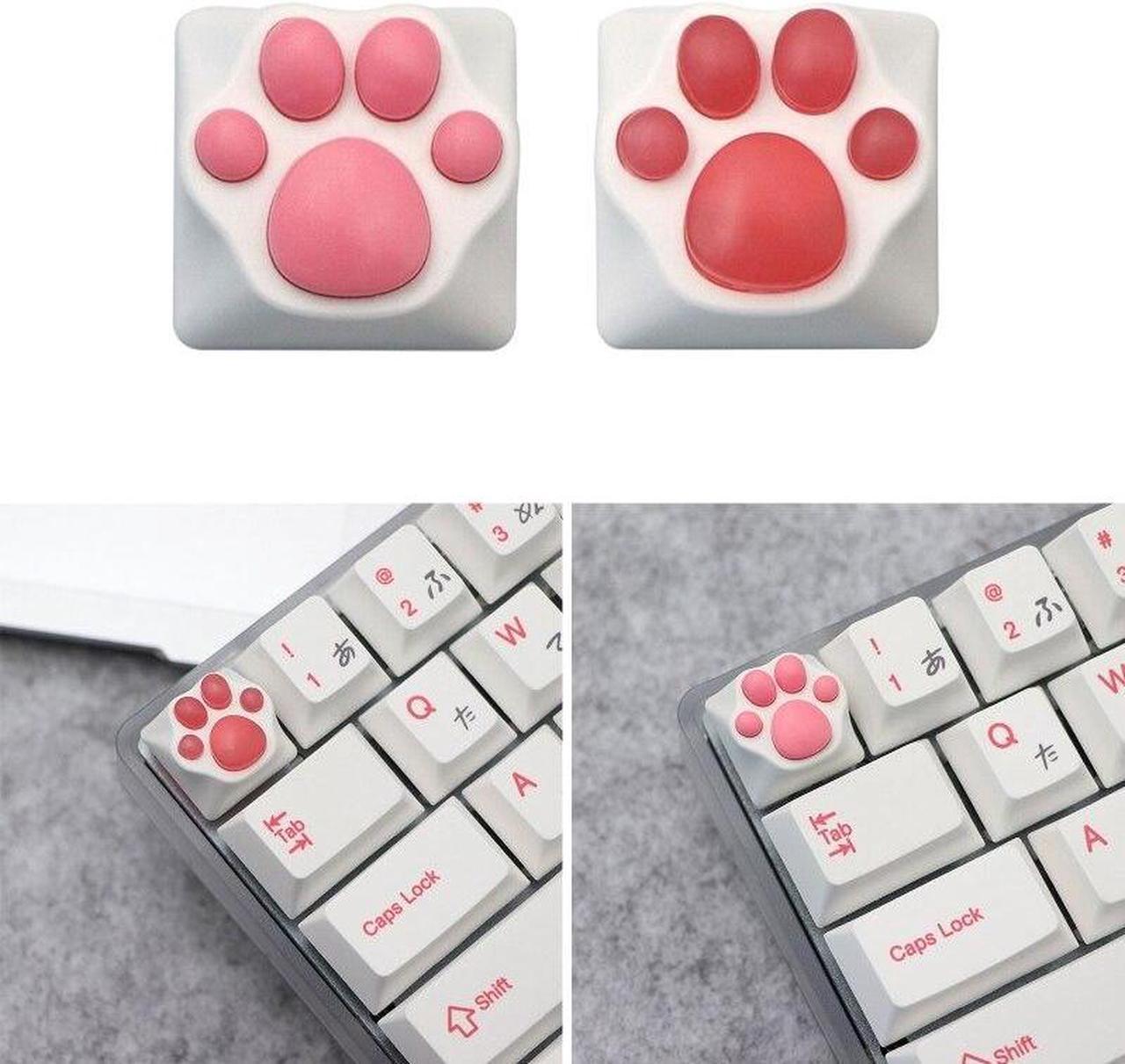 Alt view image 2 of 6 - for CAT Paws Keycaps For Gaming Mechanical Keyboard Keycap Silicone for KEY  For Cherry MX Switch Gk61 SK64 RK87(for hp)