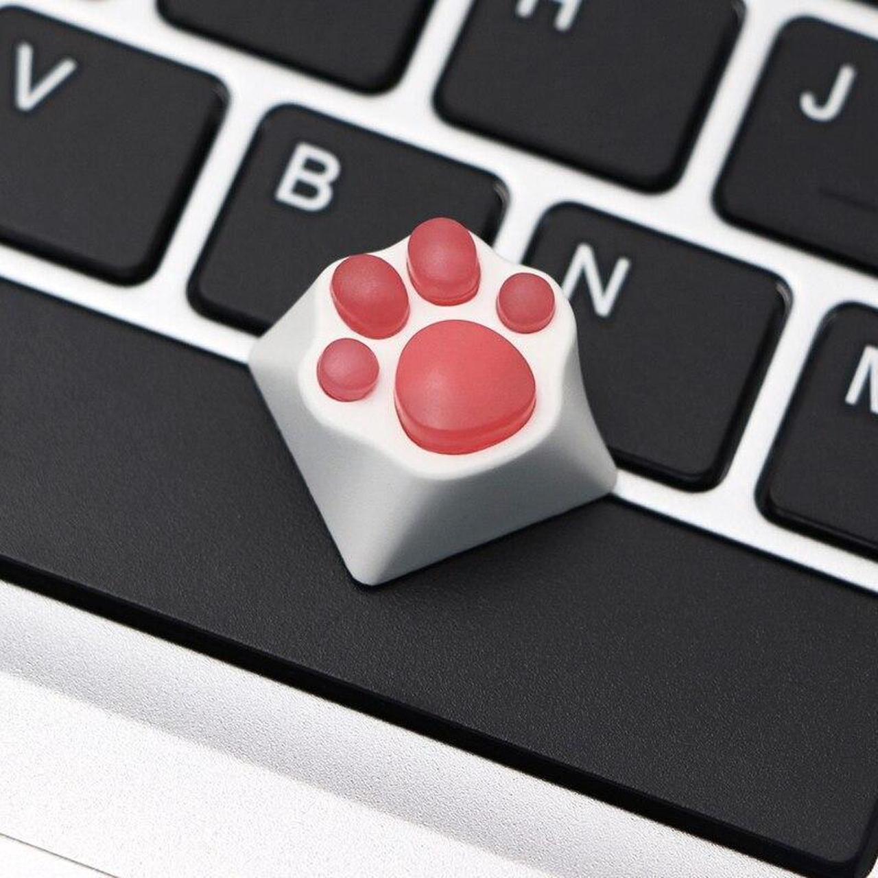 Alt view image 3 of 6 - for CAT Paws Keycaps For Gaming Mechanical Keyboard Keycap Silicone for KEY  For Cherry MX Switch Gk61 SK64 RK87(for hp)