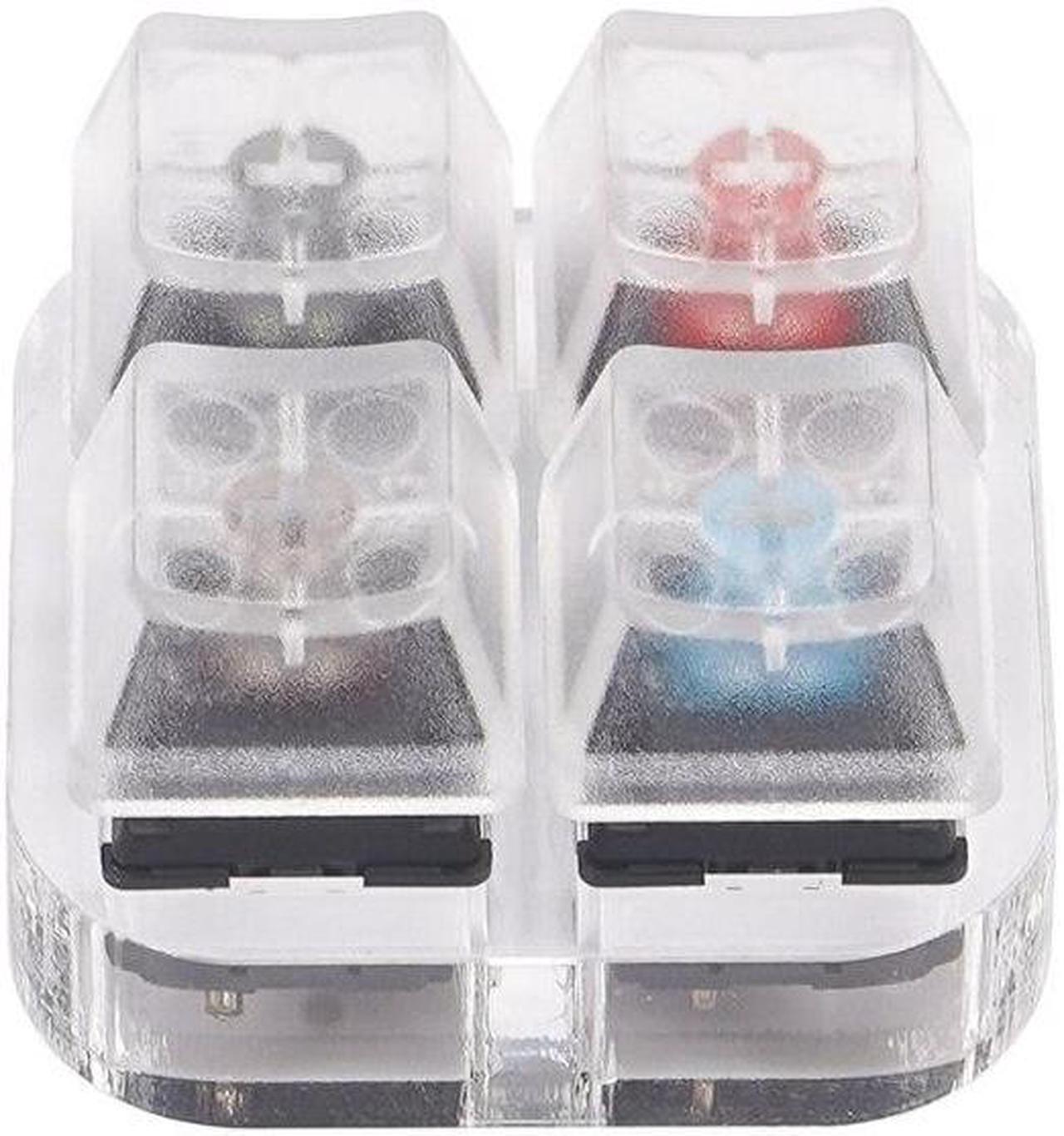 Alt view image 6 of 6 - 4 Key Caps Testing Tool Cherry MX Switches Keyboard Tester Kit Clear Keycaps Sampler PCB Mechanical Keyboard(four axis)