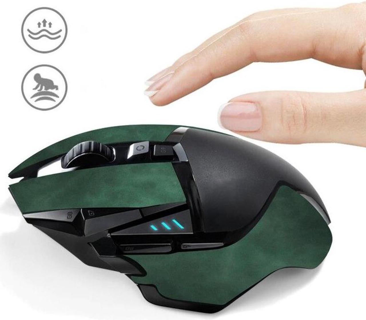 Alt view image 6 of 6 - Comfortable Mouse Skin Mouse Anti-slip Tape Mouse Skates Side Stickers for  G102 Mouse Moisture Wicking Pre CutGray
