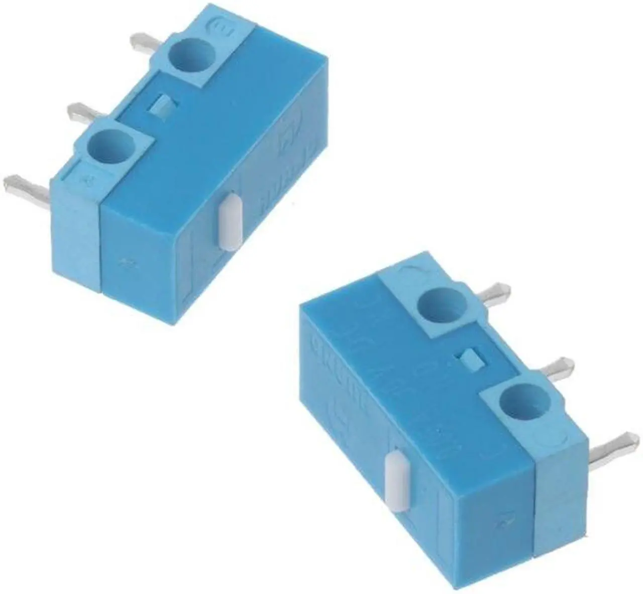 Alt view image 3 of 6 - 5Pcs HUANO-White Dot Blue Shell 0.74N Mouse Micro Switch Silver Alloy Contacts 20 Millions Lifetime