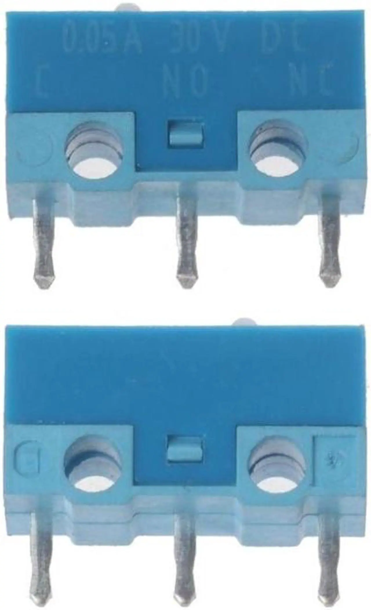 Alt view image 4 of 6 - 5Pcs HUANO-White Dot Blue Shell 0.74N Mouse Micro Switch Silver Alloy Contacts 20 Millions Lifetime