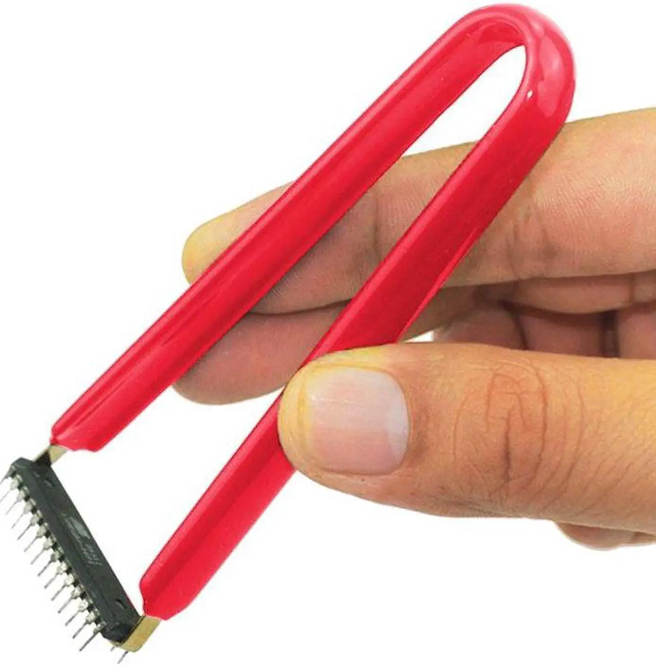 Alt view image 6 of 6 - IC Chip Remover Clip U-shaped Switch Key Puller Keycaps Keyboard Removing Tool(Red)