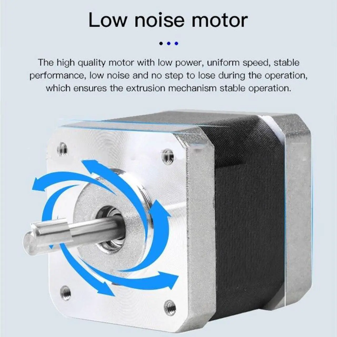 Alt view image 3 of 6 - For Ender-3 V2 Stepper Motor 42-34 X Y Z-Axis Extruder with Synchronous Wheel For Ender-3 CR10 Ender-3 V2 3D Printer
