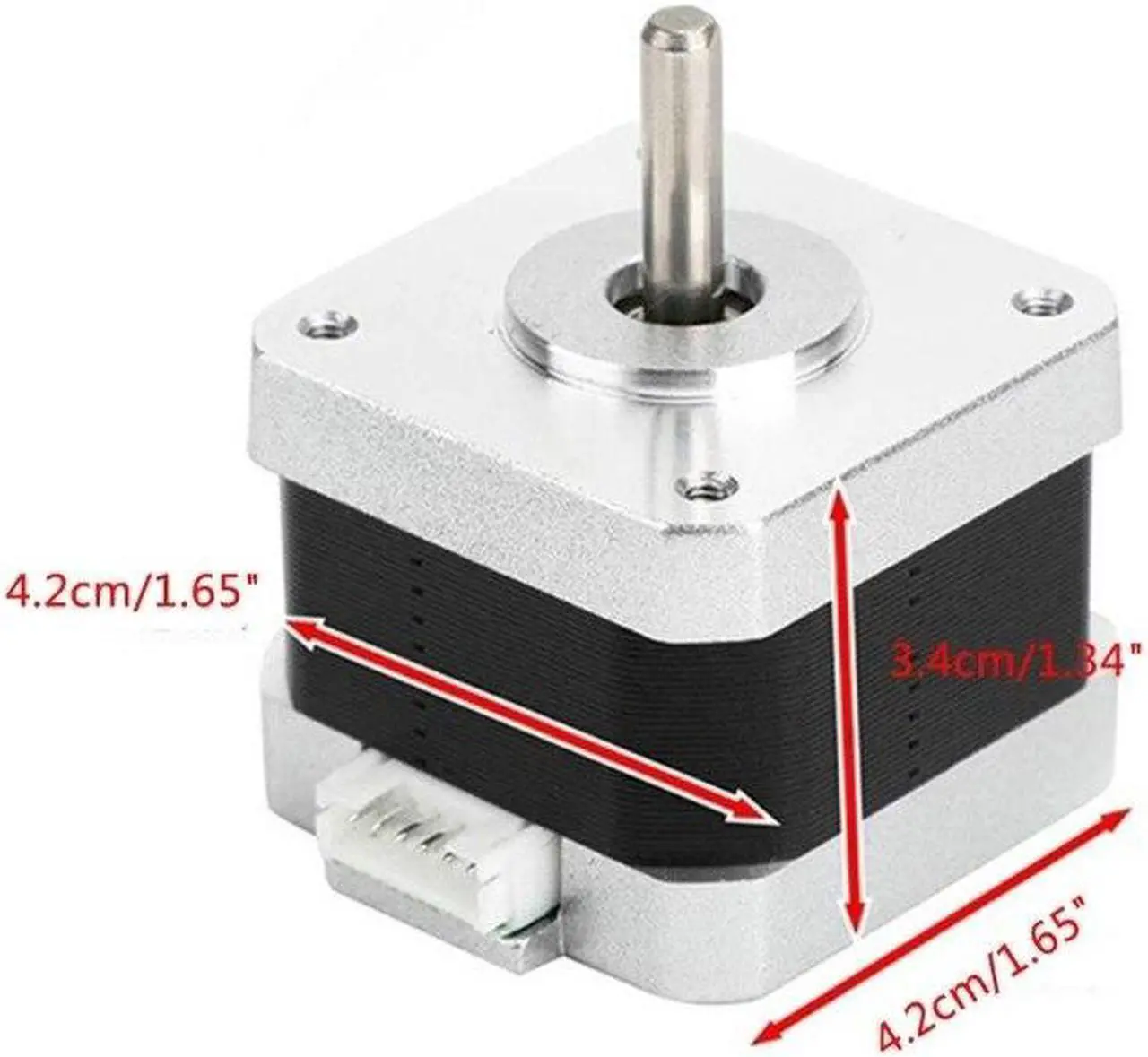 Alt view image 6 of 6 - For Ender-3 V2 Stepper Motor 42-34 X Y Z-Axis Extruder with Synchronous Wheel For Ender-3 CR10 Ender-3 V2 3D Printer