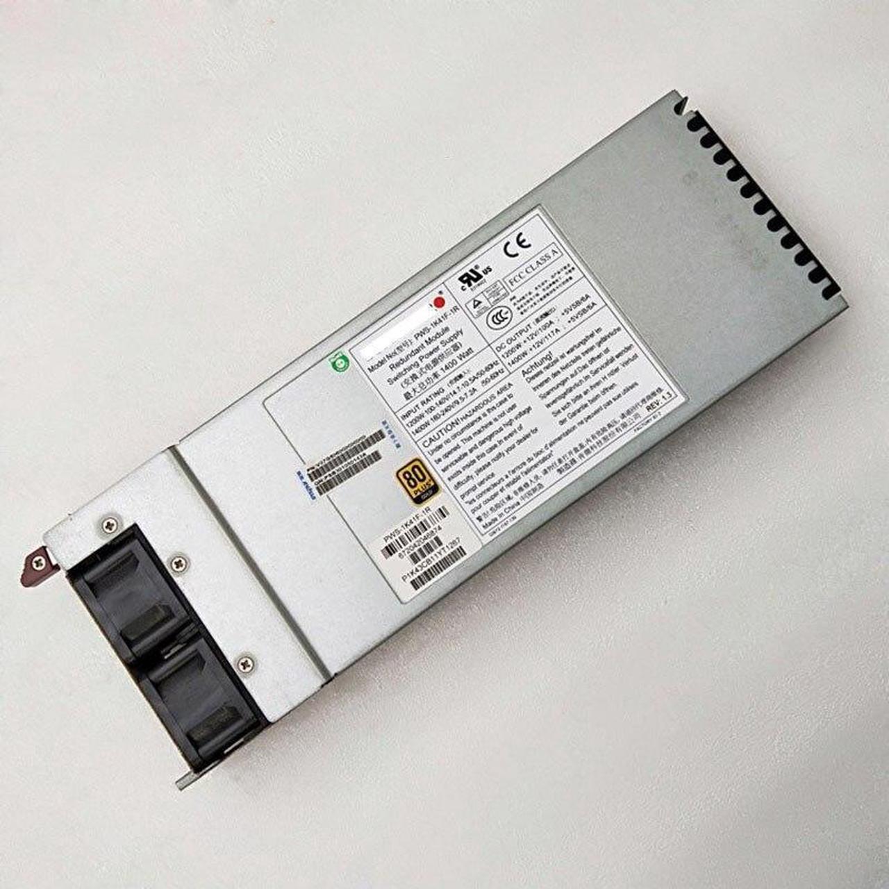 Alt view image 3 of 5 - PWS-1K41F-1R 1400W 1U Redundant 80 Plus Gold Power Supply PSU
