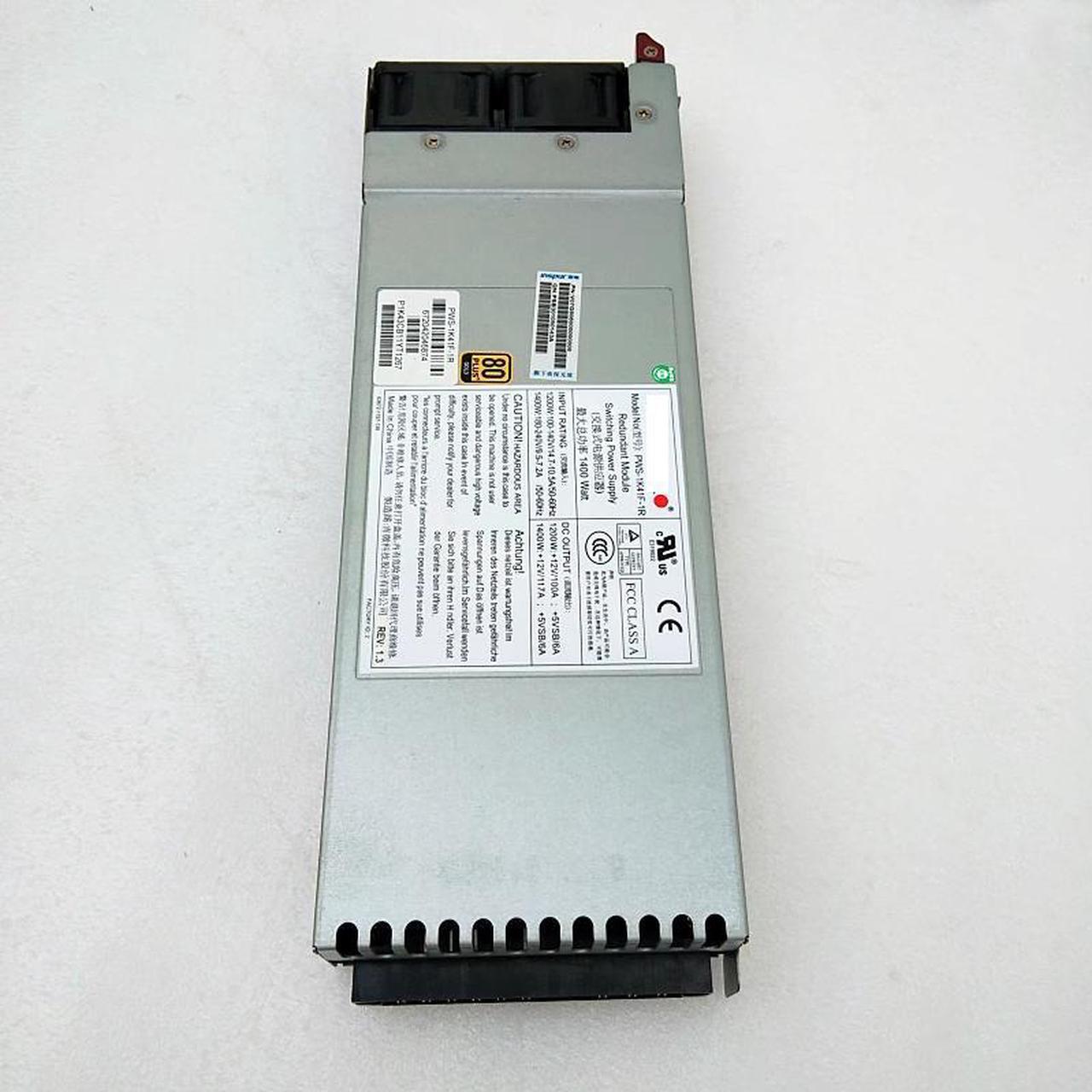 Alt view image 5 of 5 - PWS-1K41F-1R 1400W 1U Redundant 80 Plus Gold Power Supply PSU