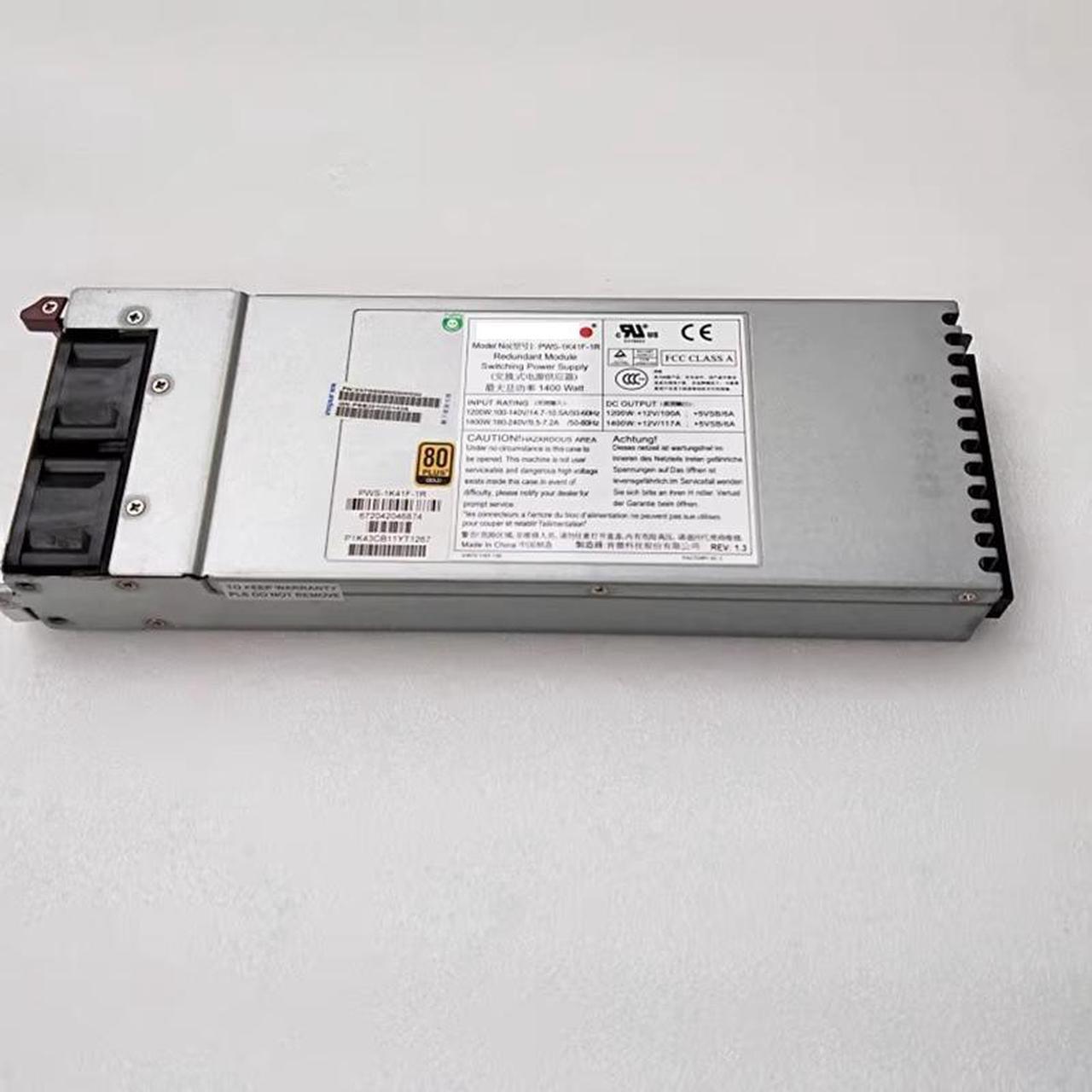 Alt view image 2 of 5 - PWS-1K41F-1R 1400W 1U Redundant 80 Plus Gold Power Supply PSU