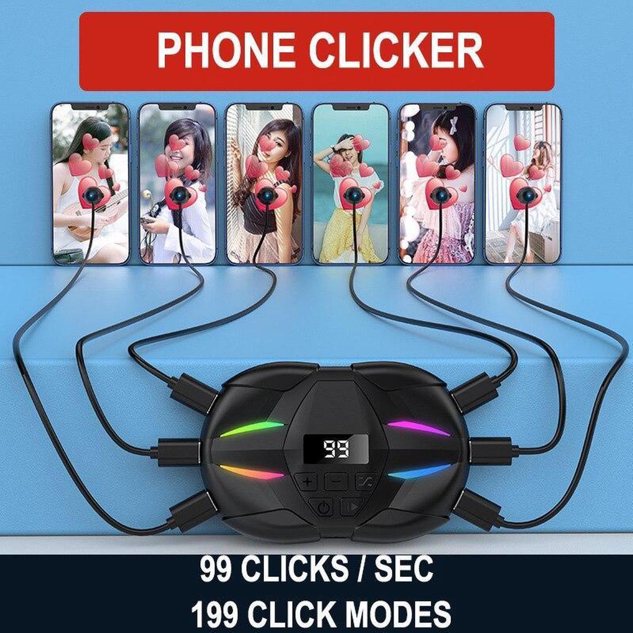 Alt view image 4 of 4 - Smartphone Auto Clicker Device for Auto Clicker For Smart Phone Automatic Screen Tapper Simulated Finger Clicking USB Simulator(ClickerwithClickhead)