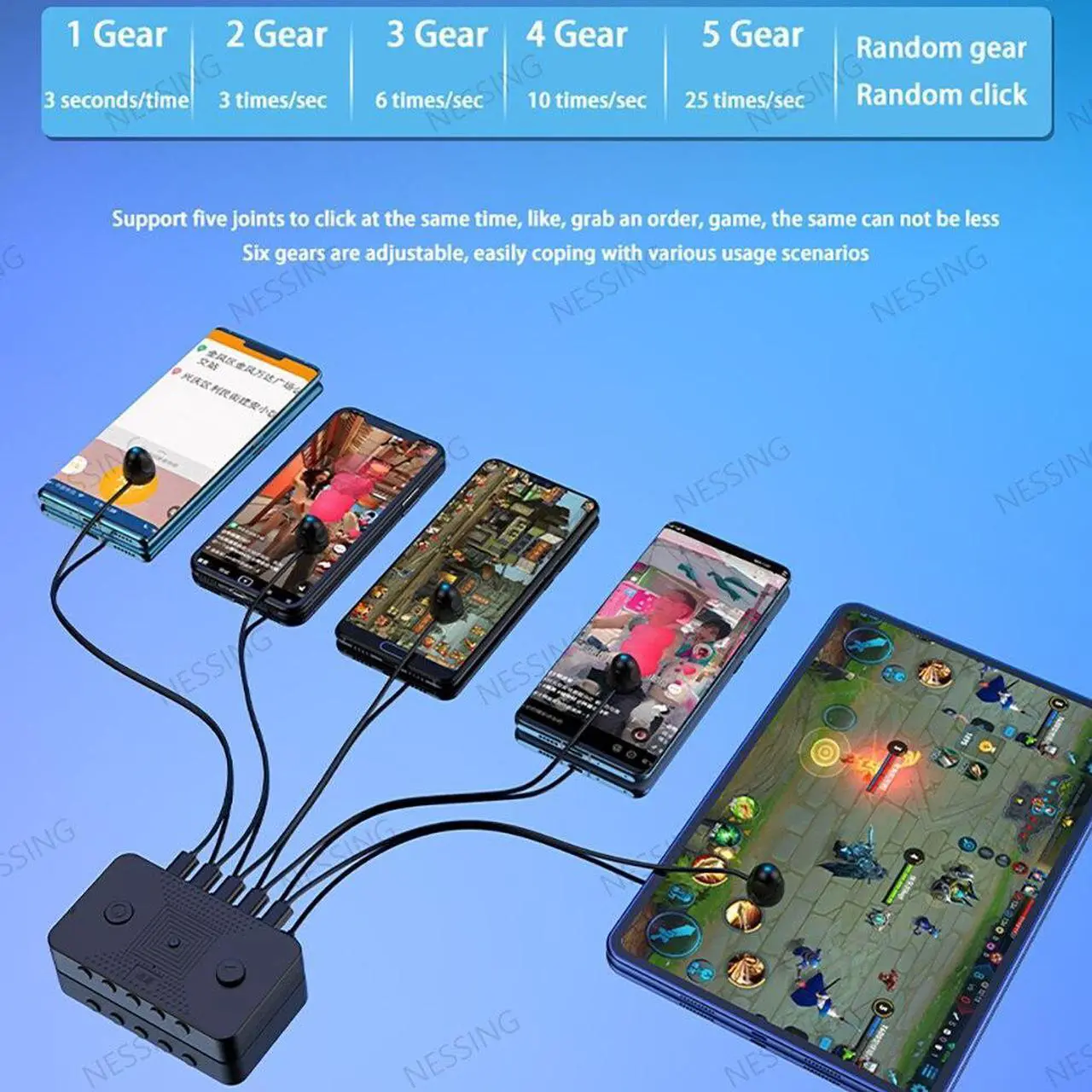Alt view image 3 of 6 - Mobile Phones Screen Clicker Automatic Bionic Physical Auto Click Finger Smart Tap Touchbot Screen Suitable for all mobile phones(2 clicker)