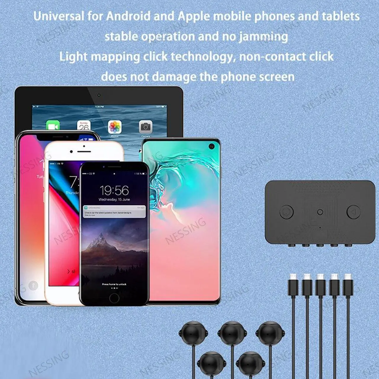 Alt view image 4 of 6 - Mobile Phones Screen Clicker Automatic Bionic Physical Auto Click Finger Smart Tap Touchbot Screen Suitable for all mobile phones(2 clicker)