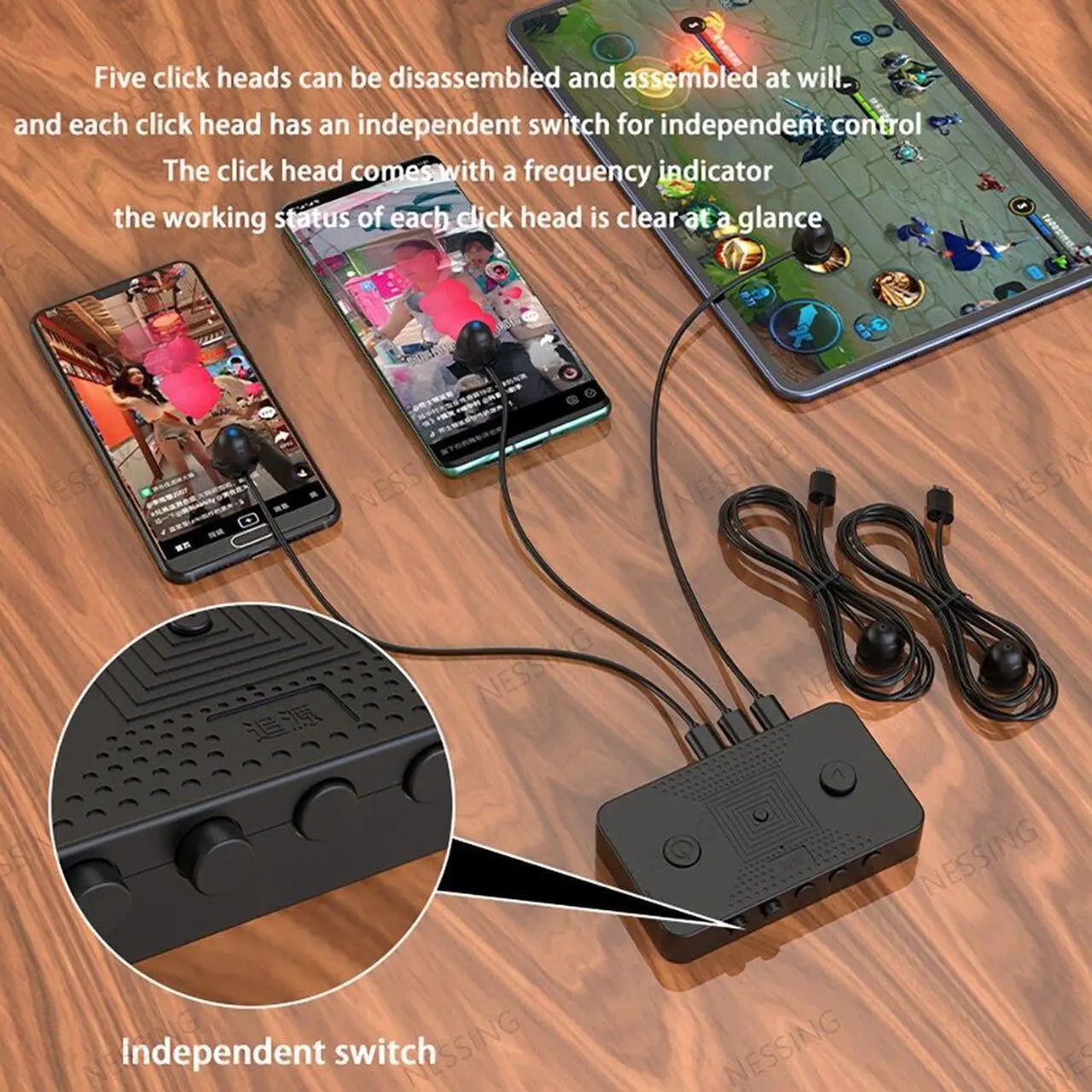Alt view image 2 of 6 - Mobile Phones Screen Clicker Automatic Bionic Physical Auto Click Finger Smart Tap Touchbot Screen Suitable for all mobile phones(2 clicker)