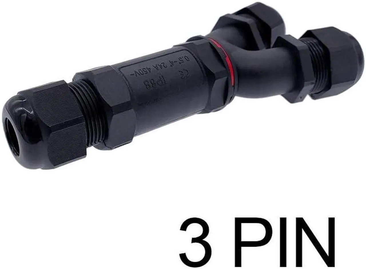 Main image of Y-type wire plug  waterproof cable connector IP68 gland sleeve connectors 3-way quick tee connector(Y-3)