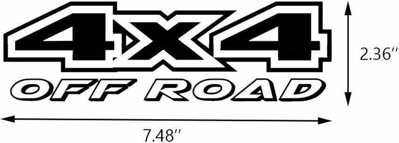 Alt view image 2 of 4 - 4X4 Off Road Truck Bed Decal Set Vinyl Sticker for Ford F-150 F-250 Super Duty