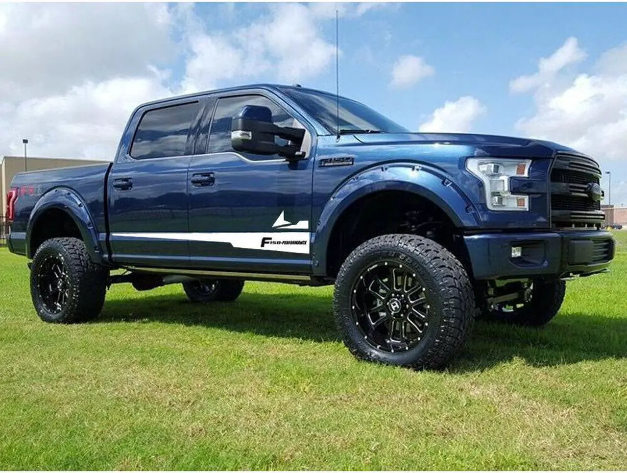 Alt view image 6 of 7 - 2X White Vinyl Decal Sticker Graphics Sport Car Body Side Door for F150 F-150