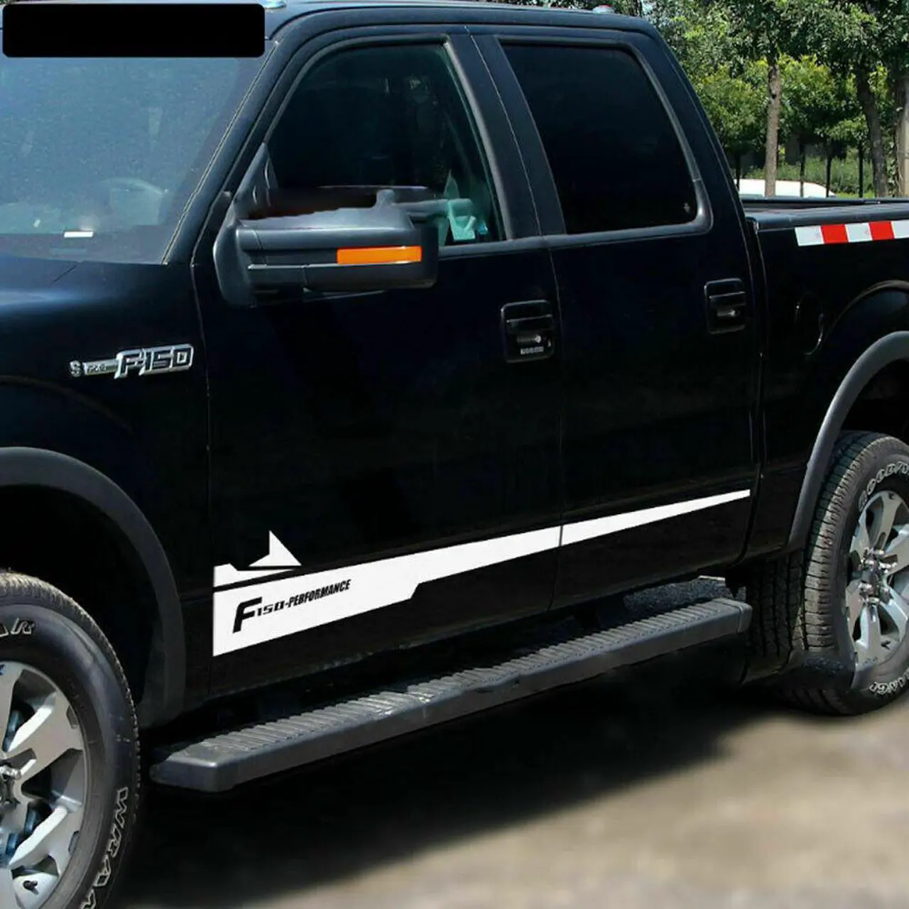 Alt view image 5 of 7 - 2X White Vinyl Decal Sticker Graphics Sport Car Body Side Door for F150 F-150