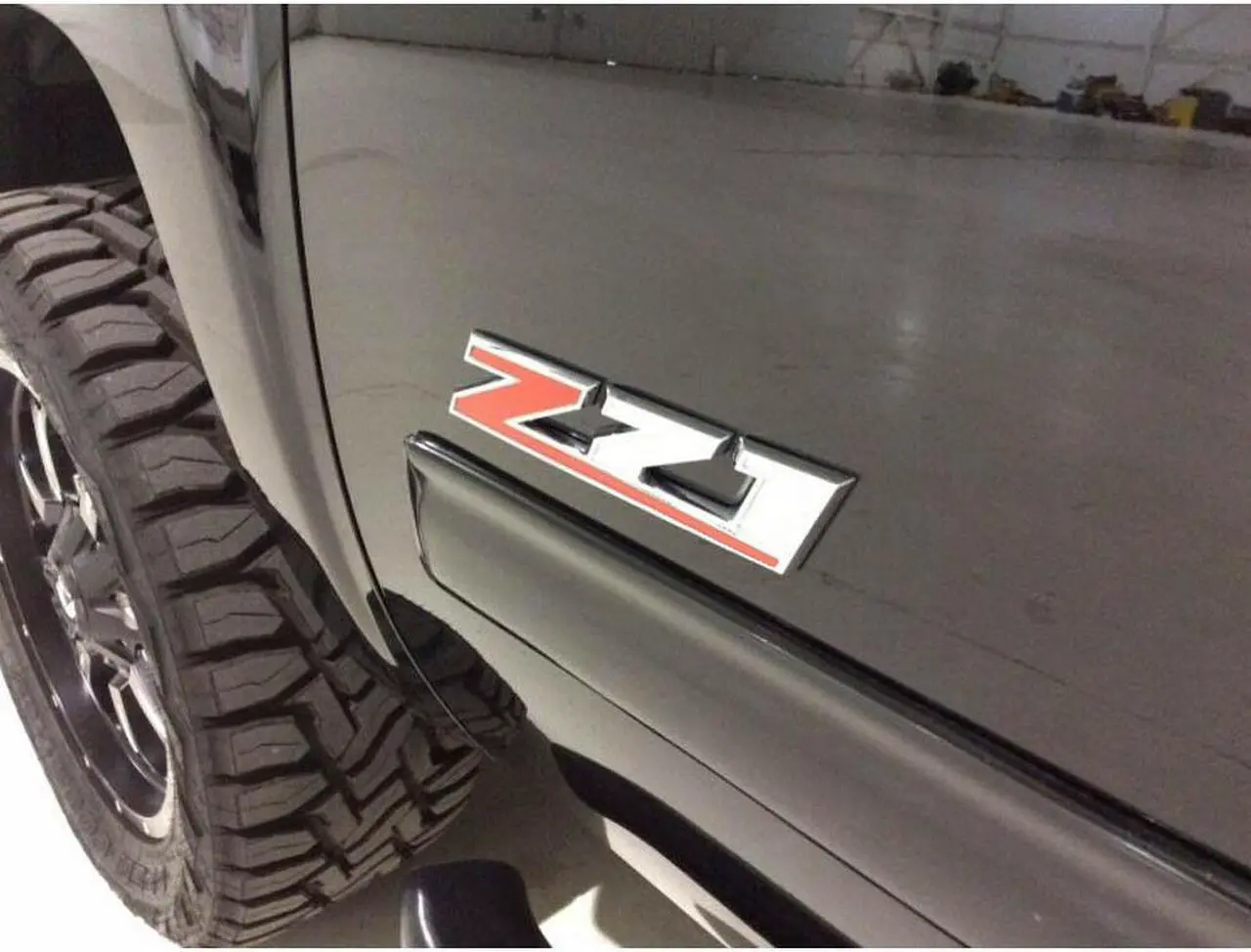 Alt view image 7 of 7 - 2X Chrome Red Z71 Emblem 10.3inch 3D Badge Decal Sticker Replacement for Chevy