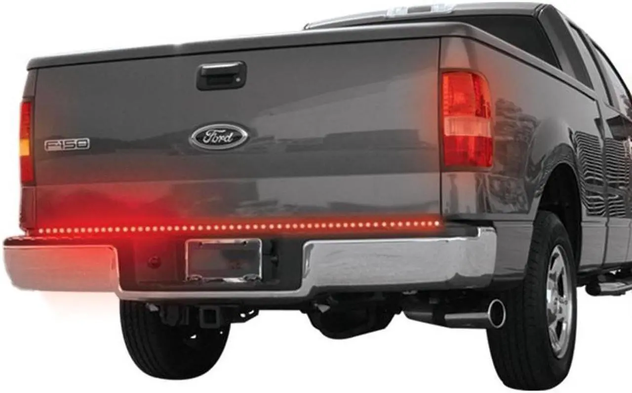 Alt view image 7 of 7 - 60 Inch LED Tailgate Light Bar for Trucks Brake/Running/Sequential Turn Signals/Reverse/Double Flashing Lights for Ford F-150 F-250 F-350 Super Duty