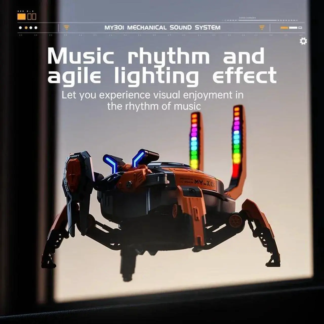 Main image of Sovawin Wireless bluetooth speaker HIFI subwoofer sound mech creative gaming decoration Gold