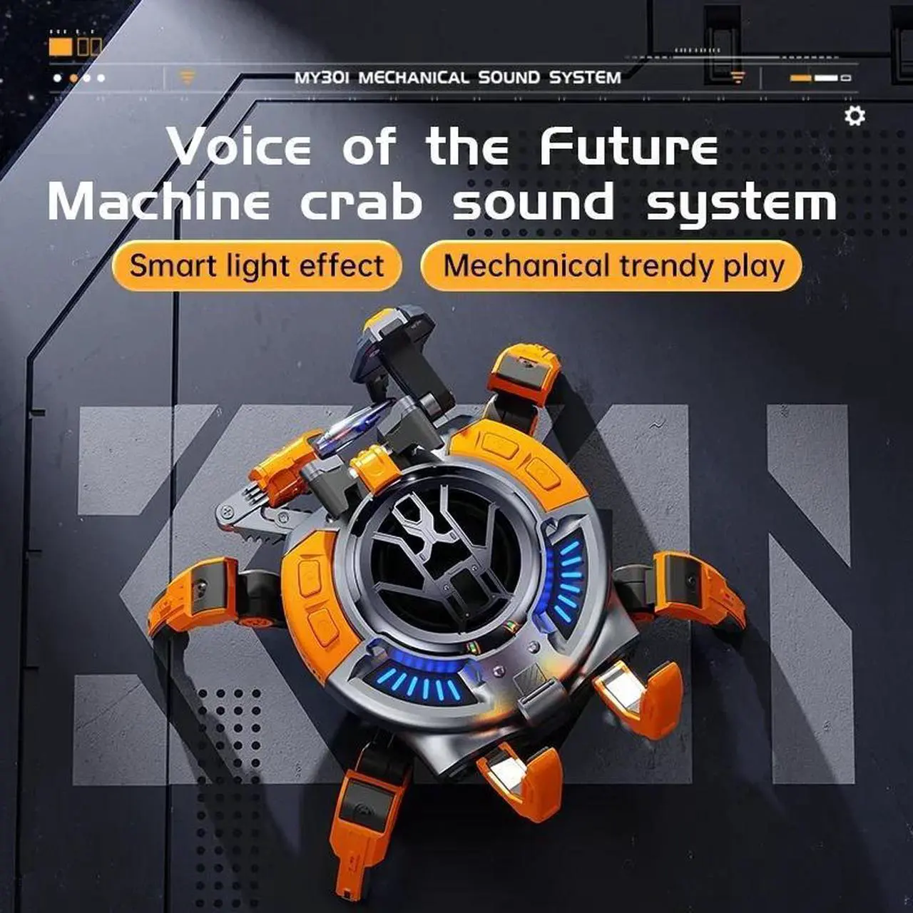 Alt view image 5 of 7 - Sovawin Wireless bluetooth speaker HIFI subwoofer sound mech creative gaming decoration Gold