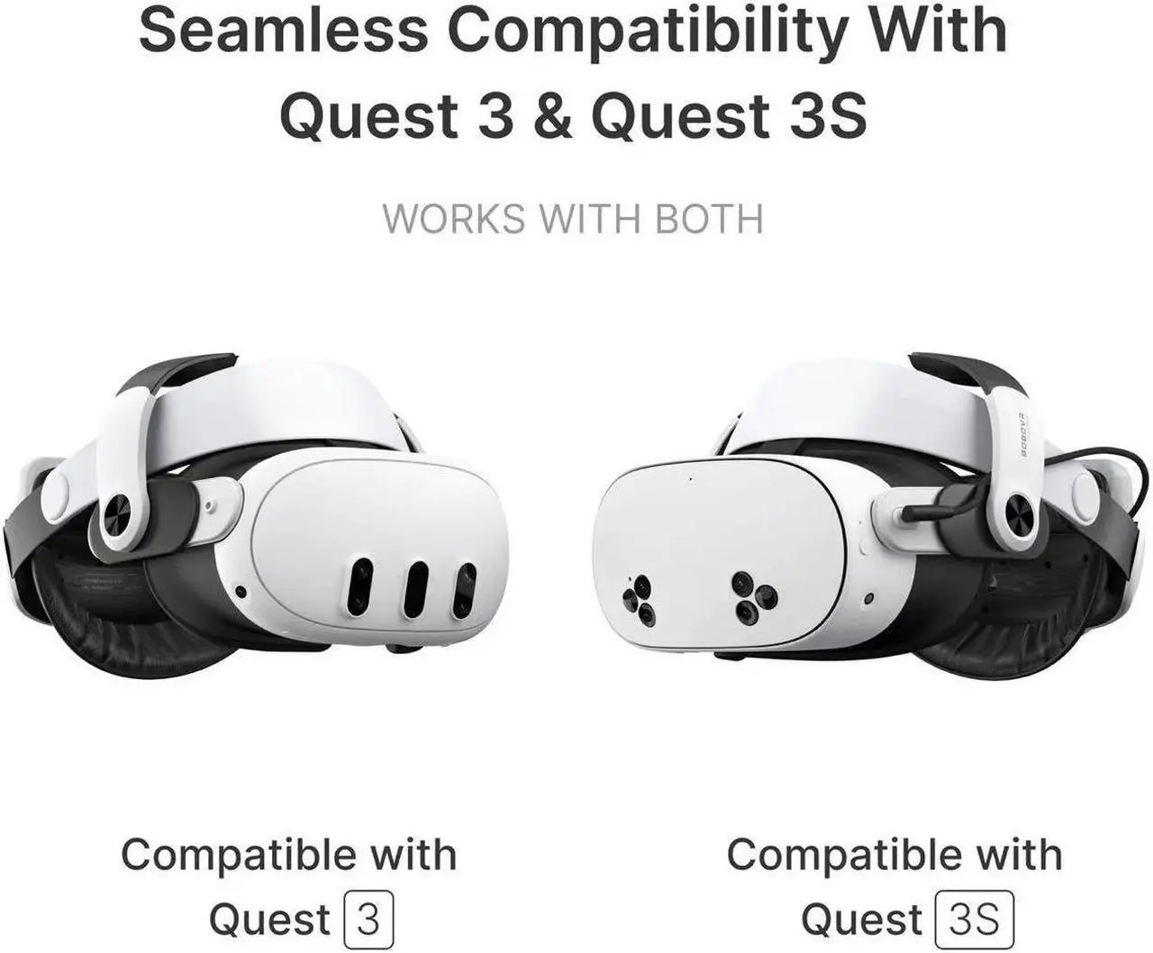 Alt view image 2 of 7 - BOBOVR M3 Pro Battery Head Strap Compatible with Oculus
Quest 3S / 3  Elite Halo Strap 5200mAh 2 Batteries and 1 charging
dock for Meta Quest 3S / 3  VR Accessories