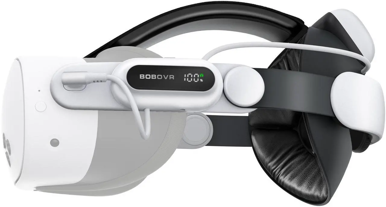 Main image of BOBOVR E3 Pro Battery Strap Compatible with Meta Quest 3 and 3S Extended Playtime Comfort Fit Enhanced VR Experience