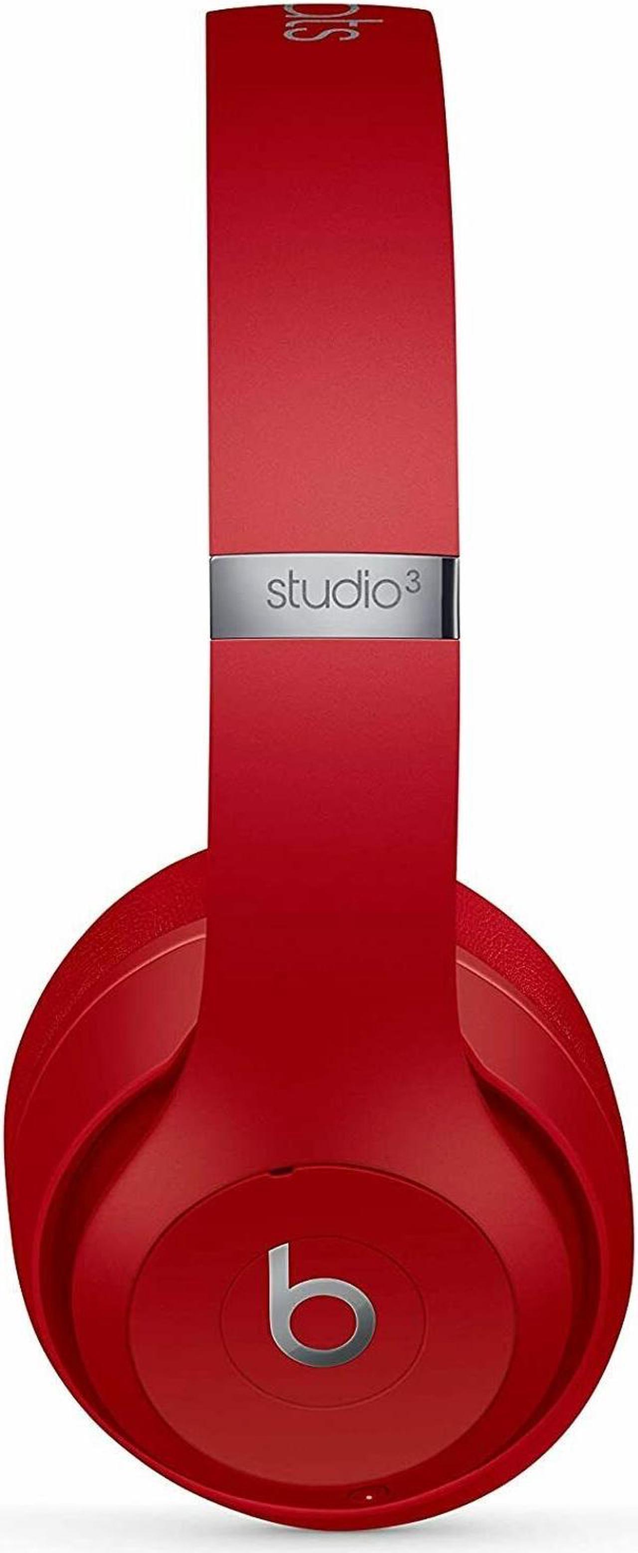 Alt view image 10 of 17 - Beats By Dr. Dre Studio3 Wireless BlueTooth Headphones Red MQD02LL/A