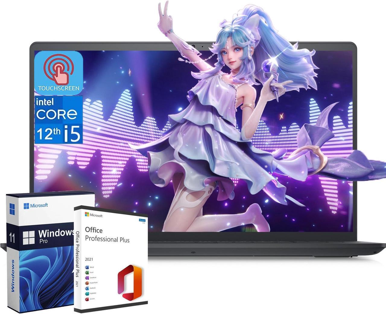 Main image of Dell Newest Inspiron 15 Business Laptop - with Microsoft Office Lifetime License, 15.6" FHD Touchscreen Display, Intel 10-Core i5-1235U Processor, 32GB RAM, 1TB SSD, HD Webcam, Wi-Fi, Windows 11 Pro