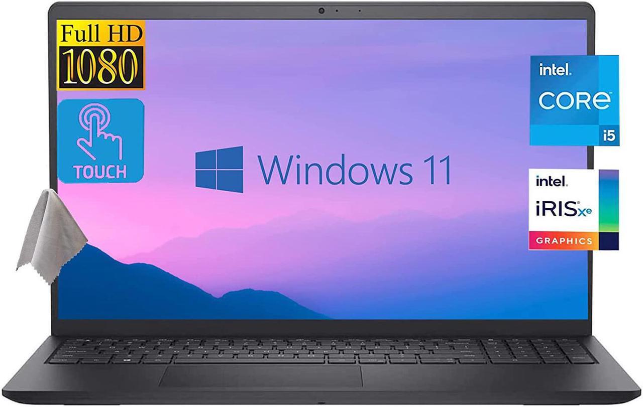 Main image of Dell Inspiron 3000 15.6 FHD Touchscreen Laptop, Intel Core i5-1135G7 (Quad-core, up to 4.2GHz, Beat i7-8750H) 32GB DDR4 RAM, 1TB PCle SSD, Intel Iris Xe Graphics, Windows 11, JAWFOAL HDMI Cable