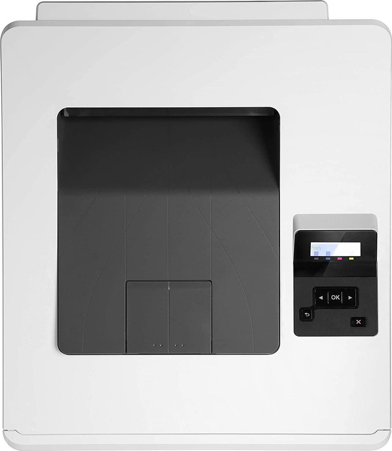 Alt view image 3 of 7 - HP Color Laserjet Pro M454dn Laser Printer, Automatic 2-Sided Printing, Auto-On/Auto-Off Technology, 2-line LCD Display, 28 ppm, 250-Sheet, 256 MB, Bundle with JAWFOAL Printer Cable