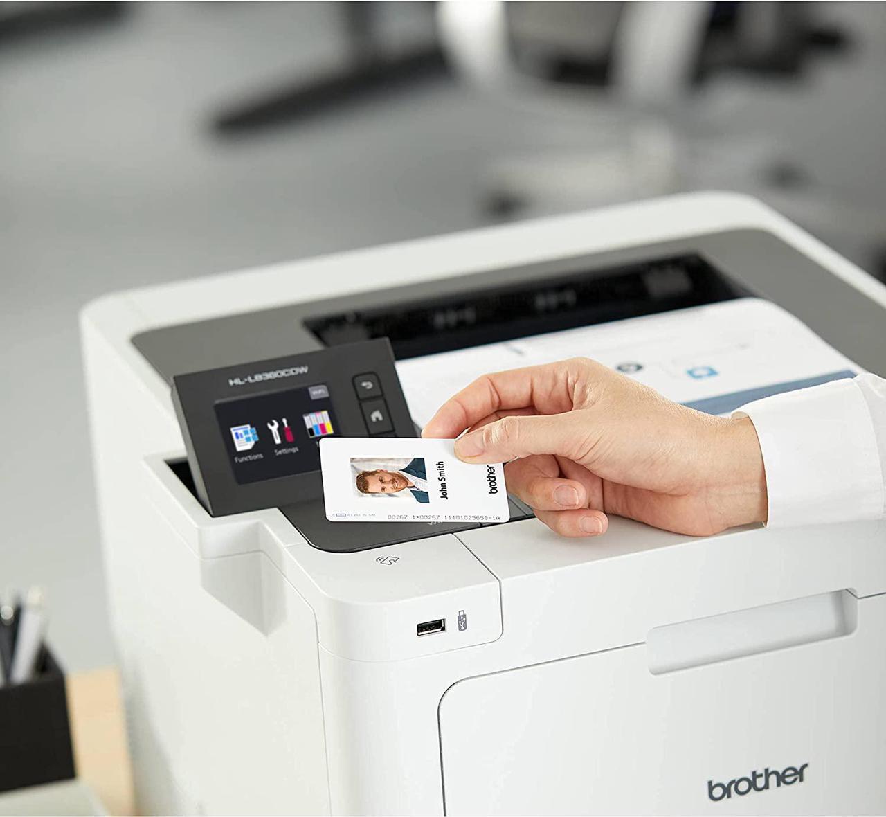 Alt view image 5 of 7 - Brother Business Color Laser Printer, HL-L8360CDW, Wireless Networking, 31 ppm, 600 x 2400 dpi, 8.5 x 14, 2.7" Touchscreen LCD, Auto 2-Sided Printing, JAWFOAL Printer Cable