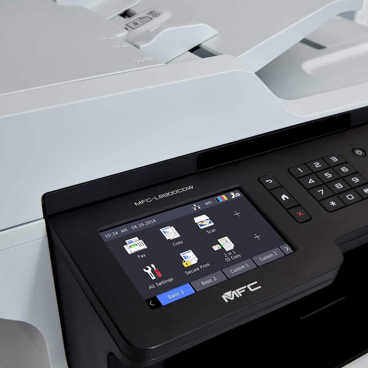 Alt view image 5 of 7 - Brother MFC-L8900CDW Business Color Laser All-in-One Printer, Advanced Duplex & Wireless Networking, High-Quality Business Printing, Mobile Device Printing & Scanning, Cefesfy Printer Cable