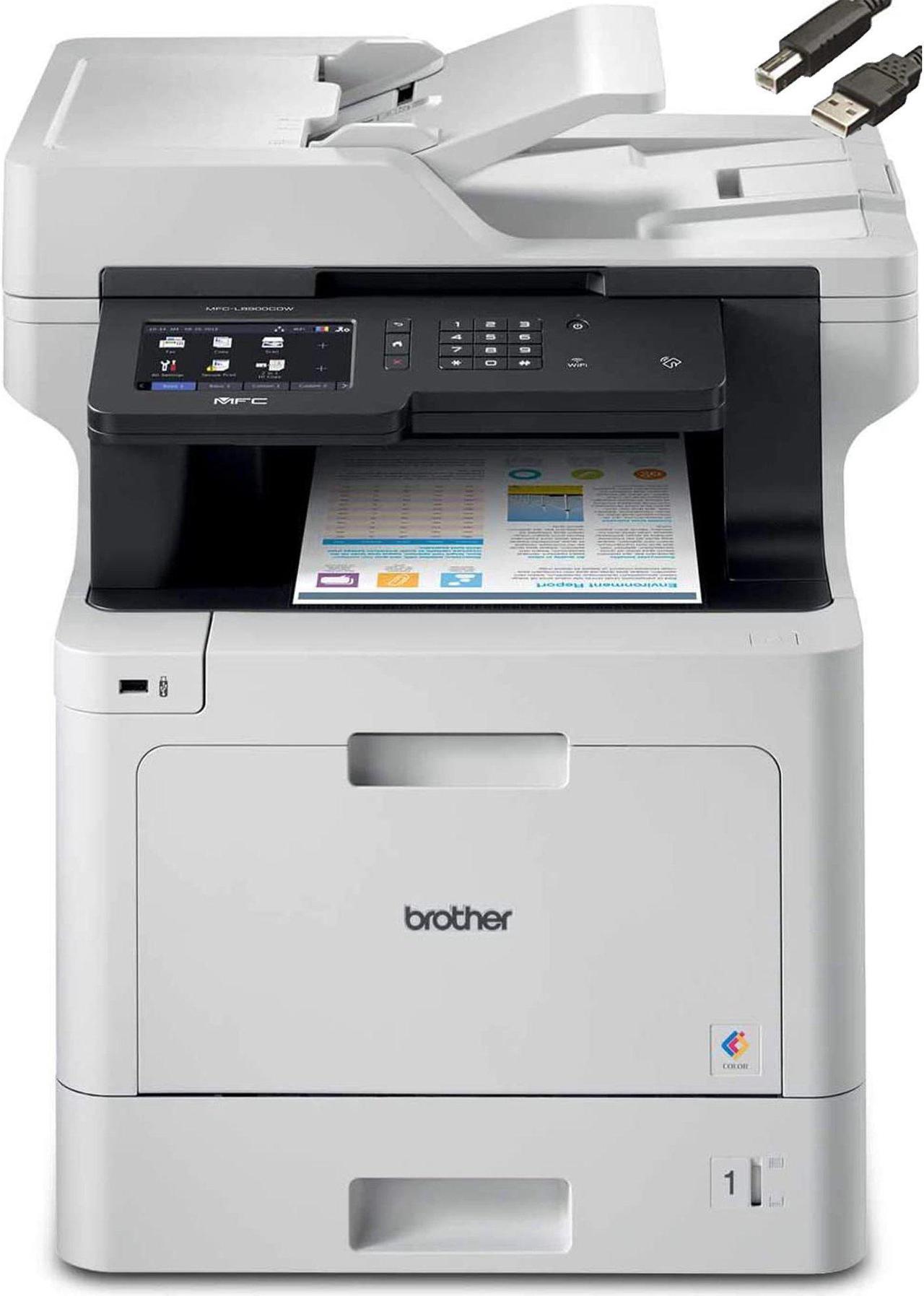Main image of Brother MFC-L8900CDW Business Color Laser All-in-One Printer, Advanced Duplex & Wireless Networking, High-Quality Business Printing, Mobile Device Printing & Scanning, Cefesfy Printer Cable