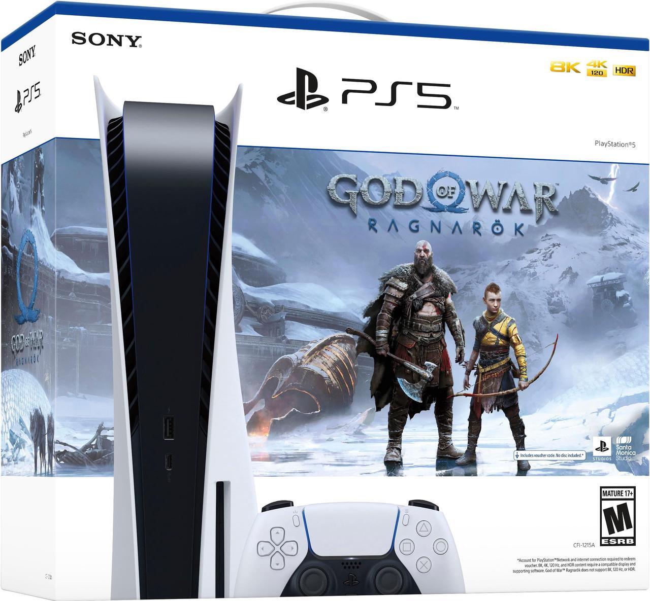 Alt view image 6 of 7 - PlayStation 5 Disc Console  God of War Ragnarok Bundle with Extra Controller, Cefesfy