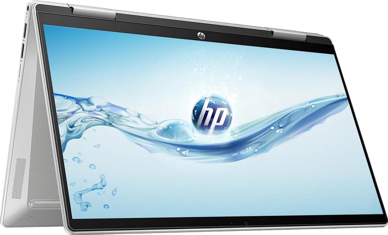 Main image of HP Pavilion X360 2-in-1 Laptop, 14" FHD IPS Touch Screen, 12th Gen Intel Core i5-1235U, 8GB DDR4 RAM, 512GB SSD, Intel Iris Xe Graphics, Backlit Keyboard, Fingerprint Reader, Windows 11 Home, Cefesfy