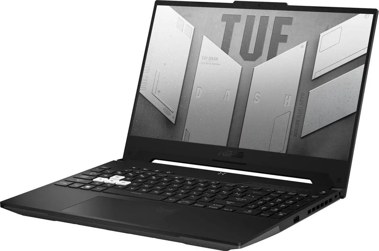 Alt view image 2 of 7 - ASUS TUF Dash Gaming Laptop, 15.6" FHD Display, Intel Core i7-12650H 10 Core, NVIDIA GeForce RTX 3070, 32GB DDR5 RAM, 2TB SSD, 144Hz Refresh Rate, Backlit Keyboard, Thunderbolt, Windows 11 Home