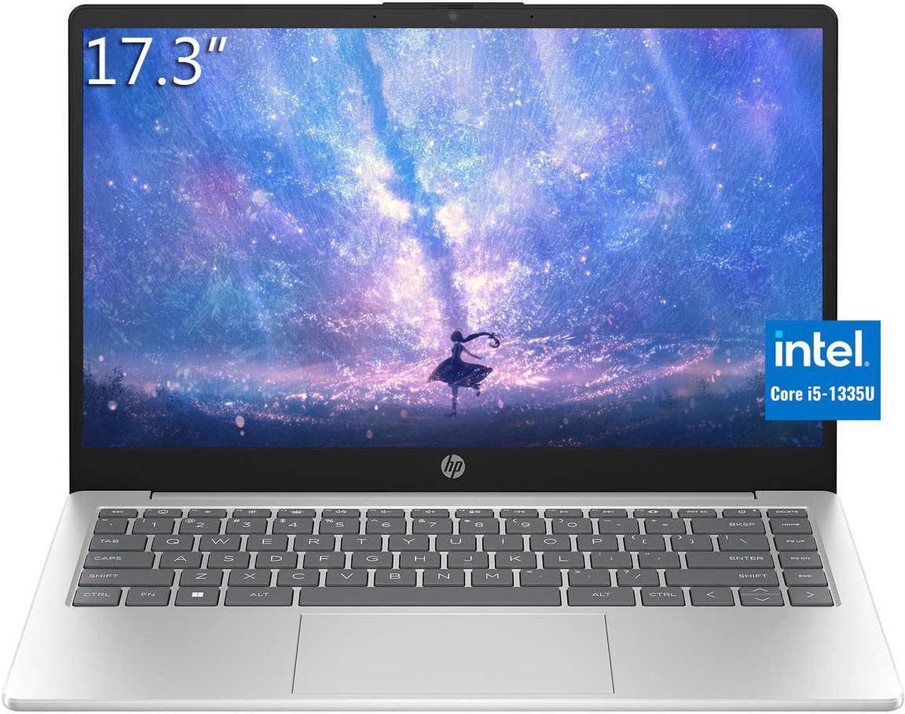 Main image of HP 17 Laptop, 17.3" FHD IPS Display, Intel Core i5-1335U(Beat i7-1255U) Processor, 16GB RAM, 512GB SSD, Intel Iris Xe Graphics, Wi-Fi 6, Backlit Keyboard, Numeric Keypad, Bluetooth, Windows 11 Home