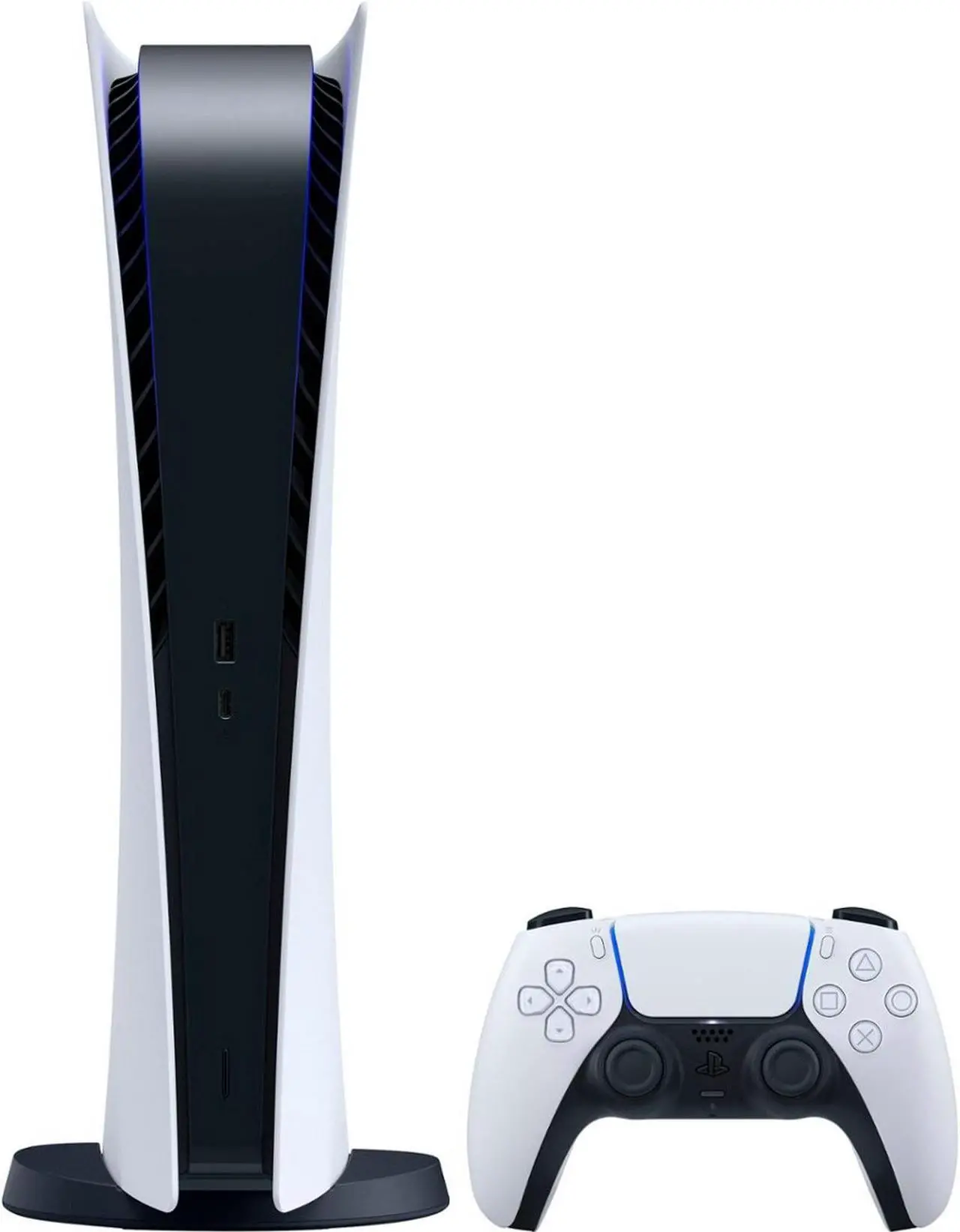 Alt view image 2 of 7 - PlayStation_PS5 Video Game Console (Digital Edition) - Upgraded 2.8TB PCIe Gen 4 NVNe SSD Gaming Console