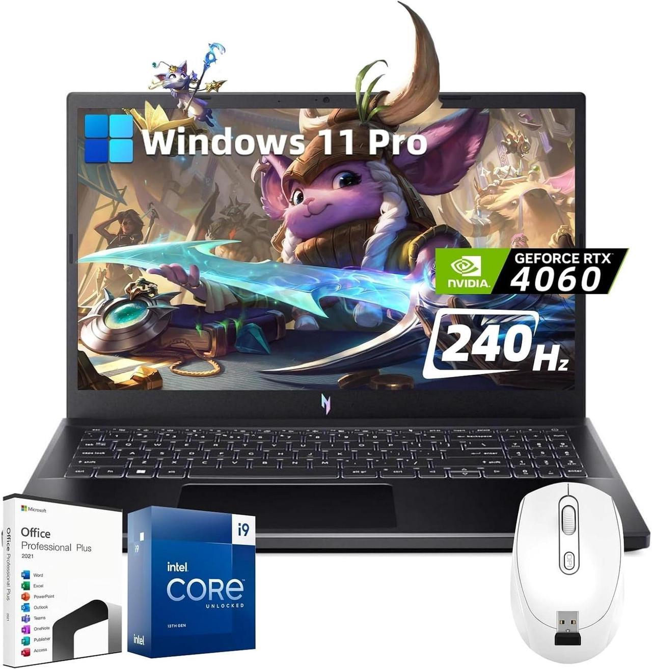 Main image of Acer Nitro V 15.6" 144Hz IPS Gaming Laptop, Intel 14-Core i9-13900H, NVIDIA GeForce RTX 4060, 64GB DDR5, 1TB SSD, Windows 11 Pro