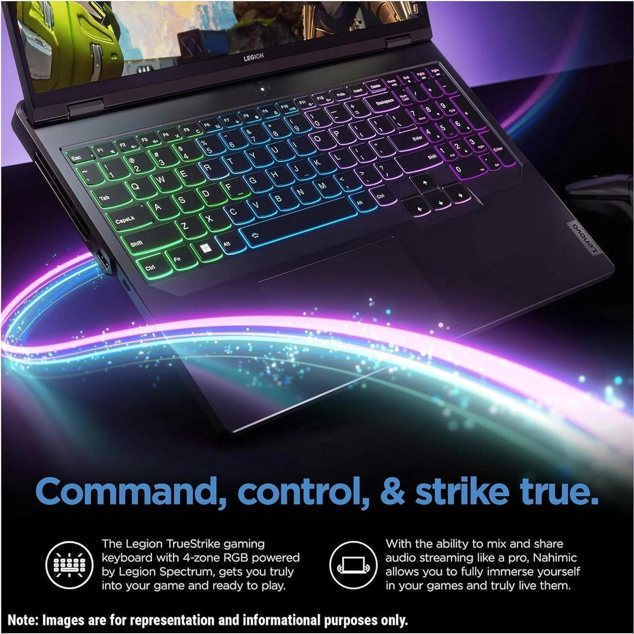 Alt view image 5 of 7 - Lenovo Legion 5i Gaming Laptop, 16 Inch WQXGA 165Hz, Intel i9-14900HX Up to 5.8GHz, GeForce RTX 4060, 32GB DDR5, 2TB SSD, Backlit KB, Wi-Fi 6E, Windows 11 Pro
