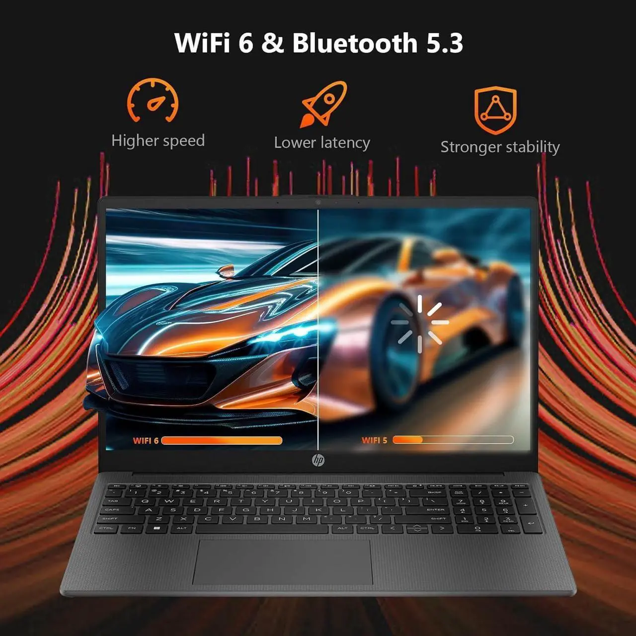 Alt view image 2 of 7 - HP Essential 255 G10 15.6" FHD Laptop, AMD Ryzen 5 7530U 2.0GHz Upto 4.5GHz, 32GB RAM, 1TB SSD, Bluetooth, HDMI, Wi-Fi 6, Webcam, Silver, Windows 11 Pro