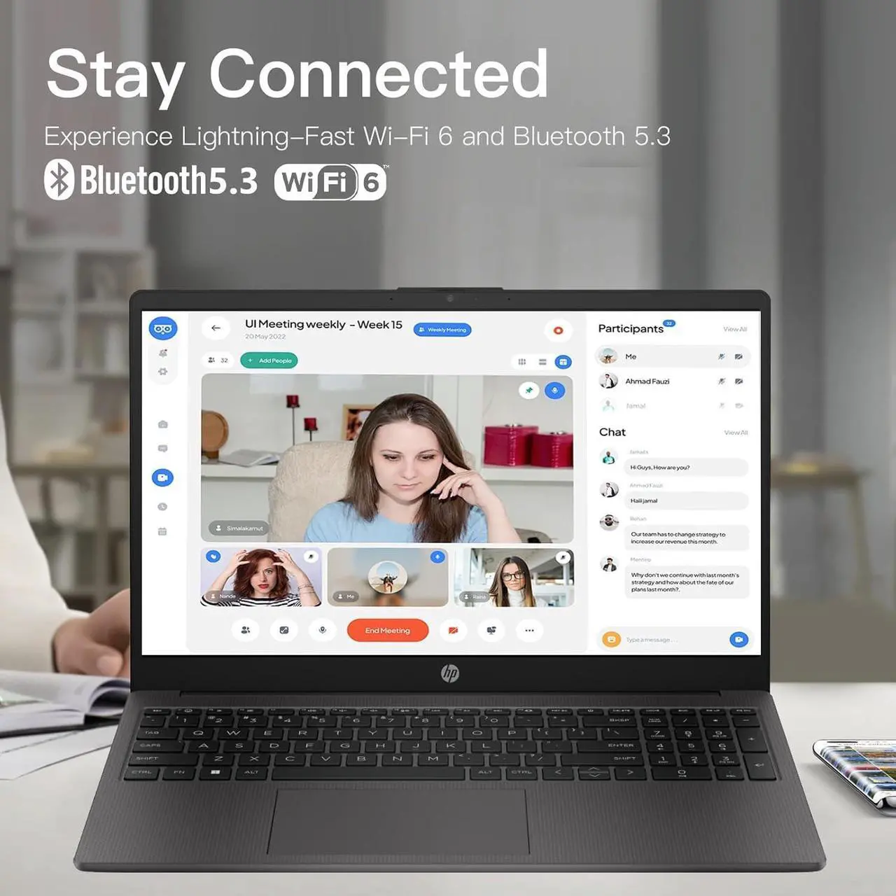 Alt view image 5 of 7 - HP 250R-G9 Flagship 15.6" Full HD Business Laptop, Intel Core i3-1315U, 16GB RAM, 512GB SSD, Intel UHD Graphics, Wi-Fi 6, Windows 11 Pro