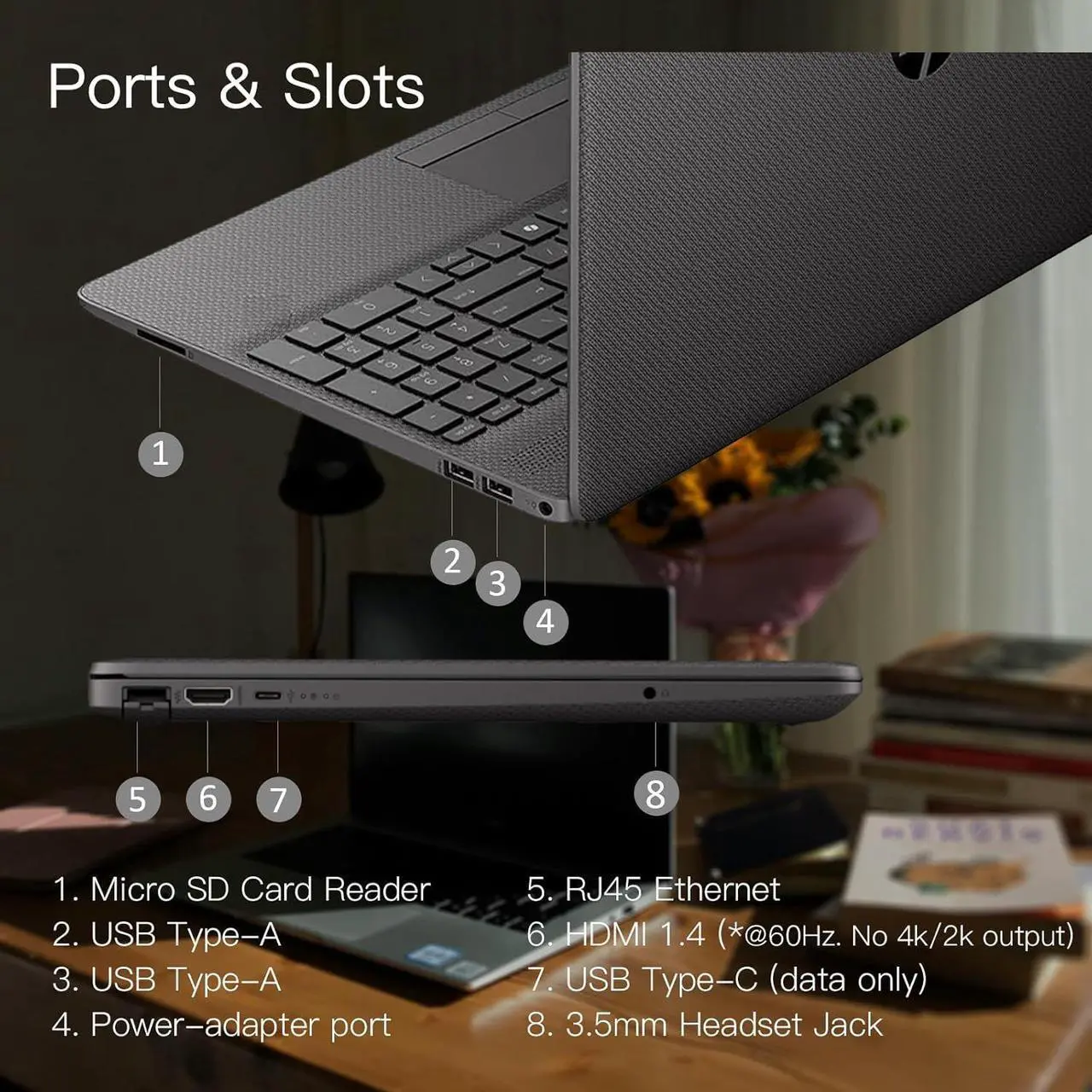 Alt view image 6 of 7 - HP 250R-G9 Flagship 15.6" Full HD Business Laptop, Intel Core i3-1315U, 16GB RAM, 512GB SSD, Intel UHD Graphics, Wi-Fi 6, Windows 11 Pro