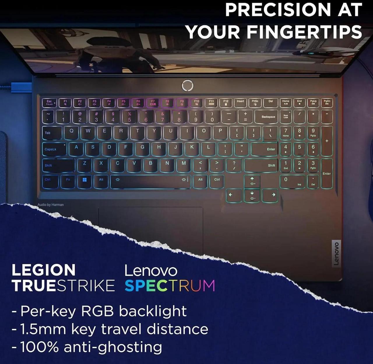 Alt view image 3 of 7 - Lenovo Legion 7i Gaming Laptop - w/Office 2024 & Windows 11 Pro Intel Core i7-14700HX, 16" WQXGA 240Hz Display, RTX 4060, Backlit KB, Fingerprint, Wi-Fi 6E(32GB DDR5 | 2TB SSD)