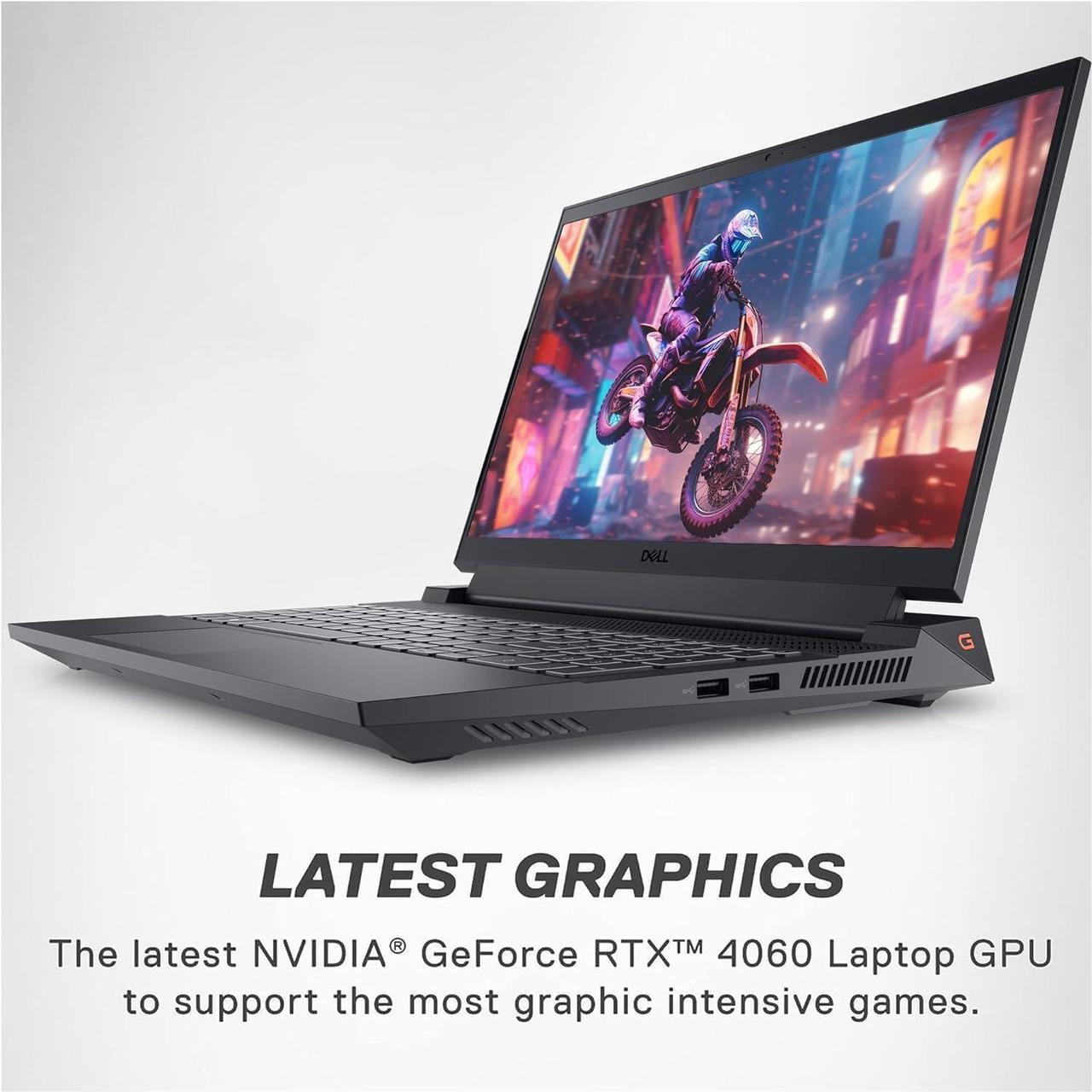 Alt view image 3 of 7 - Dell G15 5530 Gaming Laptop - 15.6" FHD 120Hz Display, Intel Core i7-13650HX, NVIDIA GeForce RTX 4060, 32GB DDR5, 2TB SSD, Backlit KB, Windows 11 Pro, Office Lifetime License